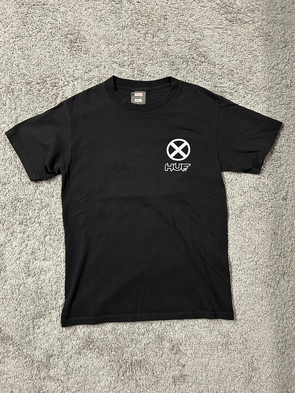 Mens HUF x X-Men TT Black T-Shirt Size Small